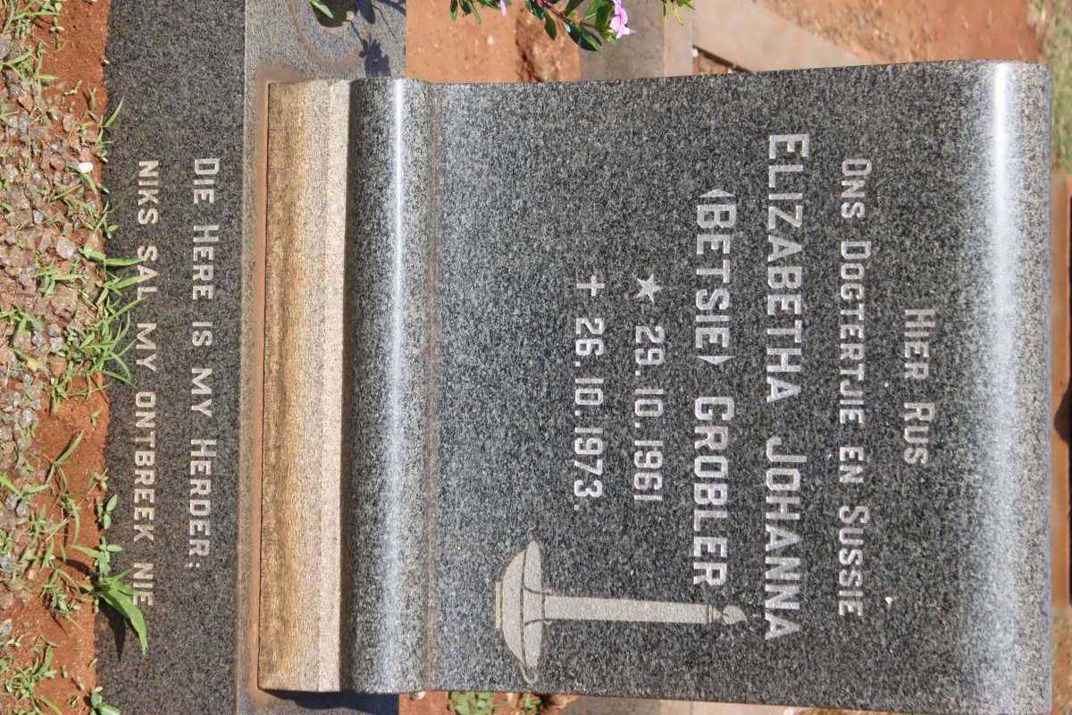 GROBLER Elizabeth Johanna 1961-1973