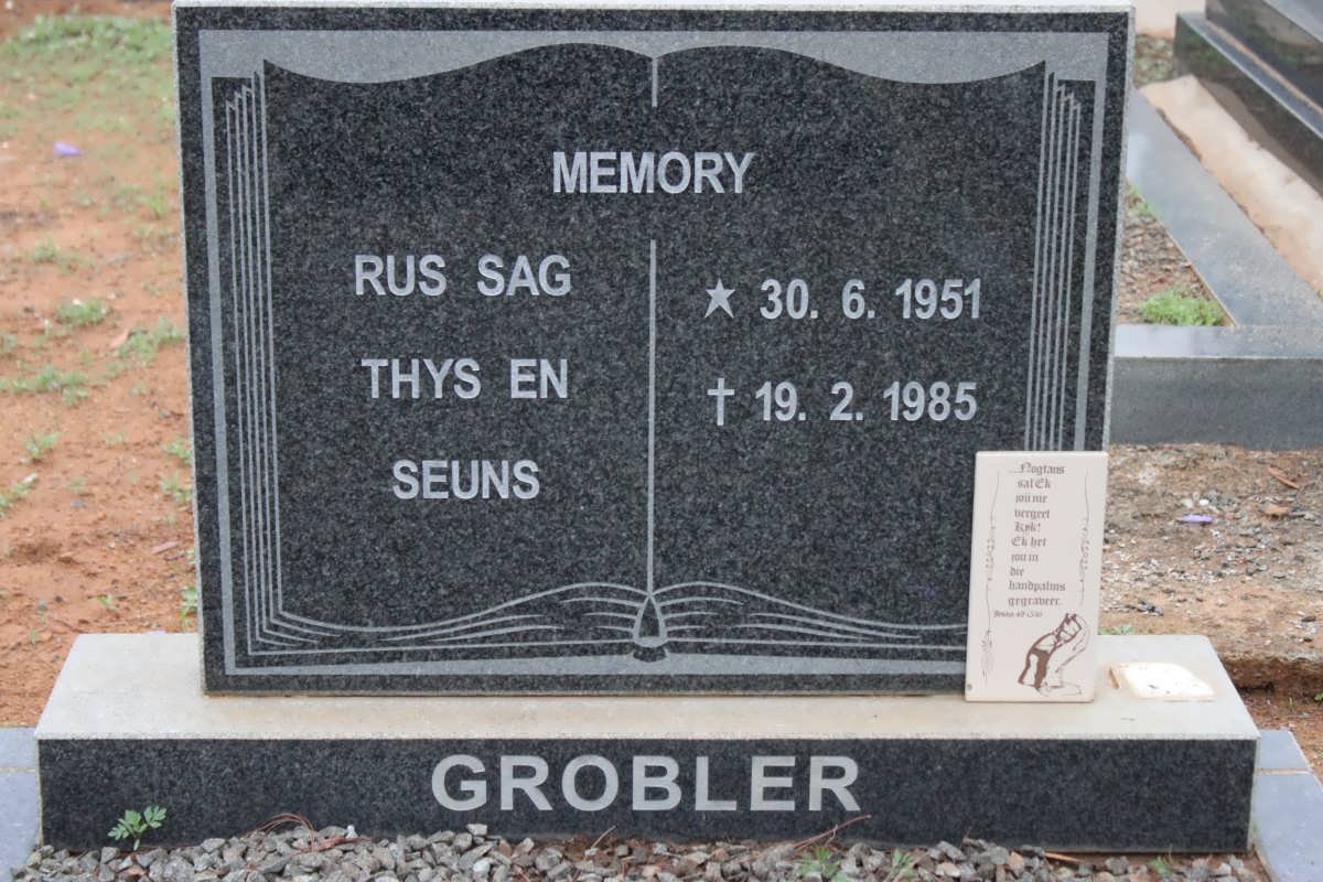 GROBLER Thys 1951-1985