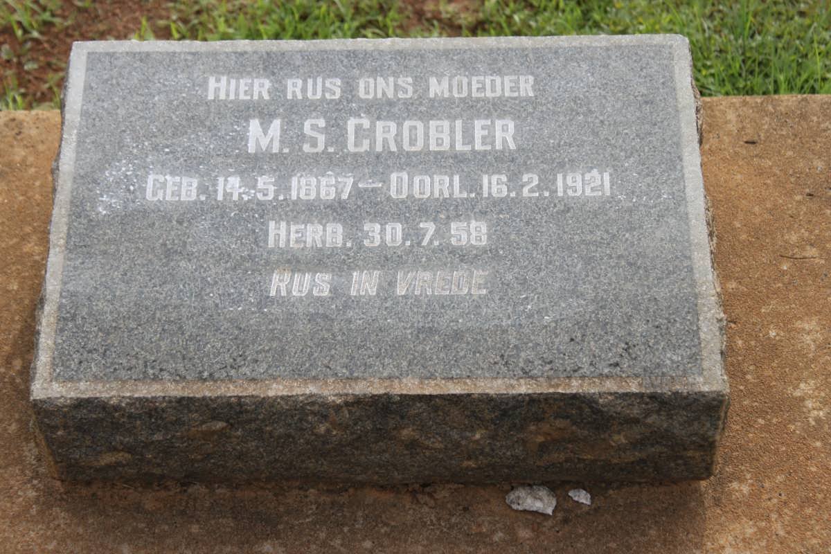 GROBLER M.S. 1867-1921