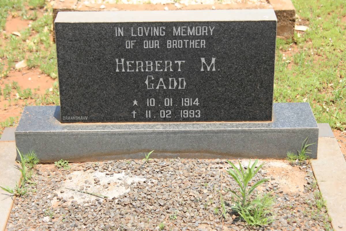 GADD Herbert M. 1914-1993