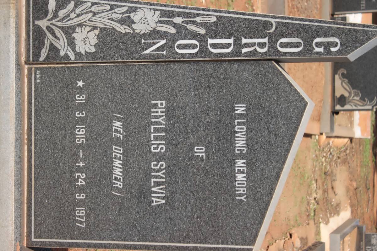 GORDON Phyllis Sylvia nee DEMMER 1915-1977