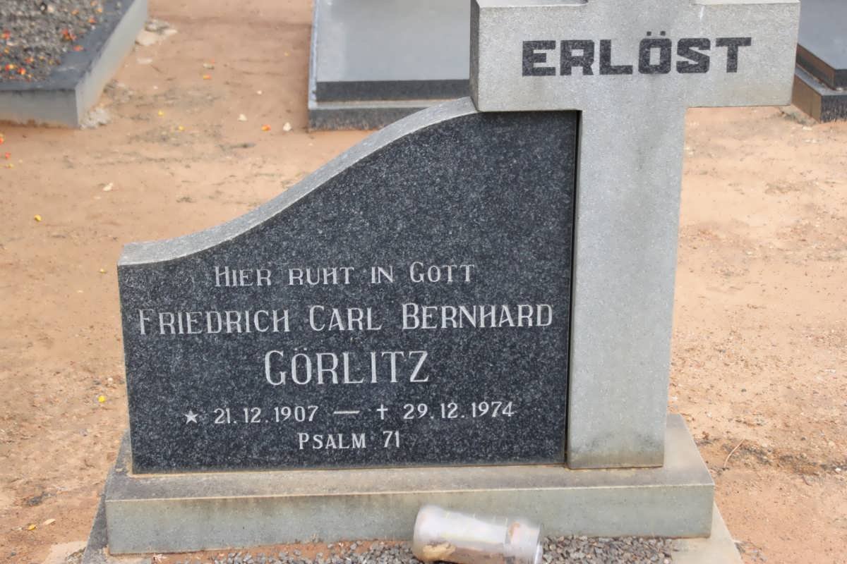 GORLITZ Friedrich Carl Bernhard 1907-1974