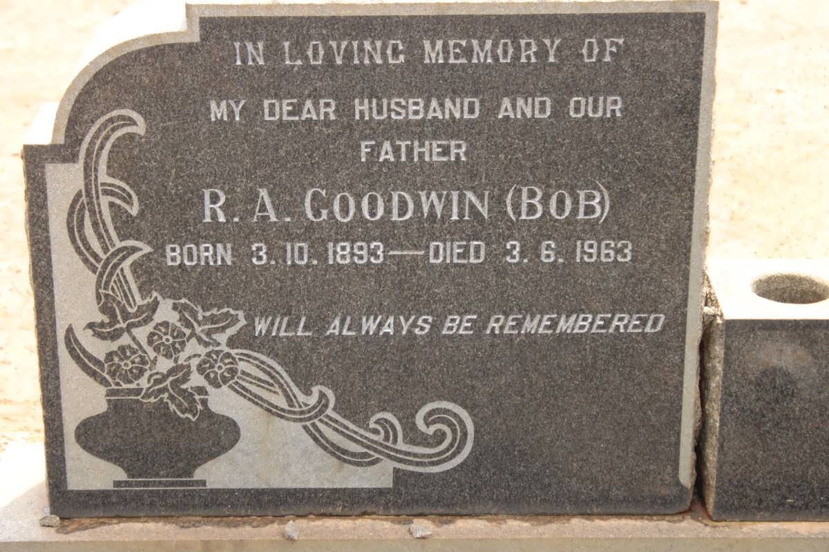 GOODWIN R.A. 1893-1963 &amp; A.E.J. 1895-1977