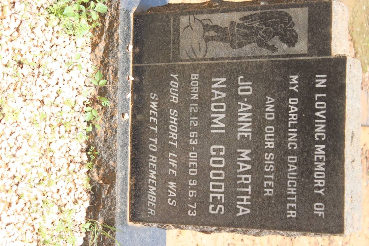 GOODES Jo-anne Martha Naomi 1963-1973