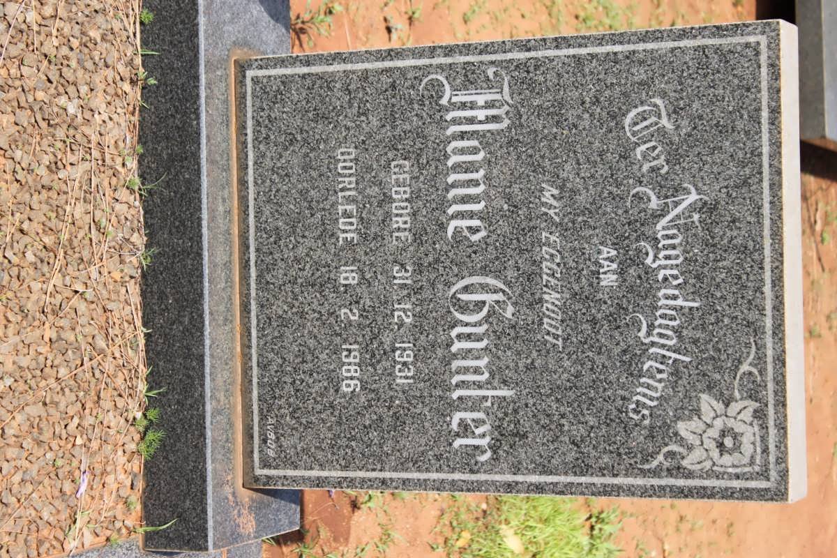 GUNTER Manie 1931-1986