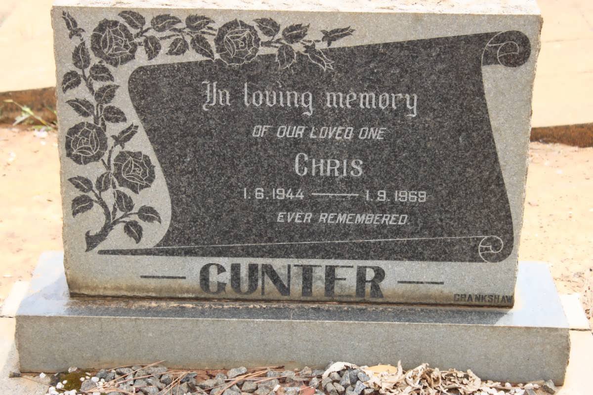 GUNTER Chris 1944-1969