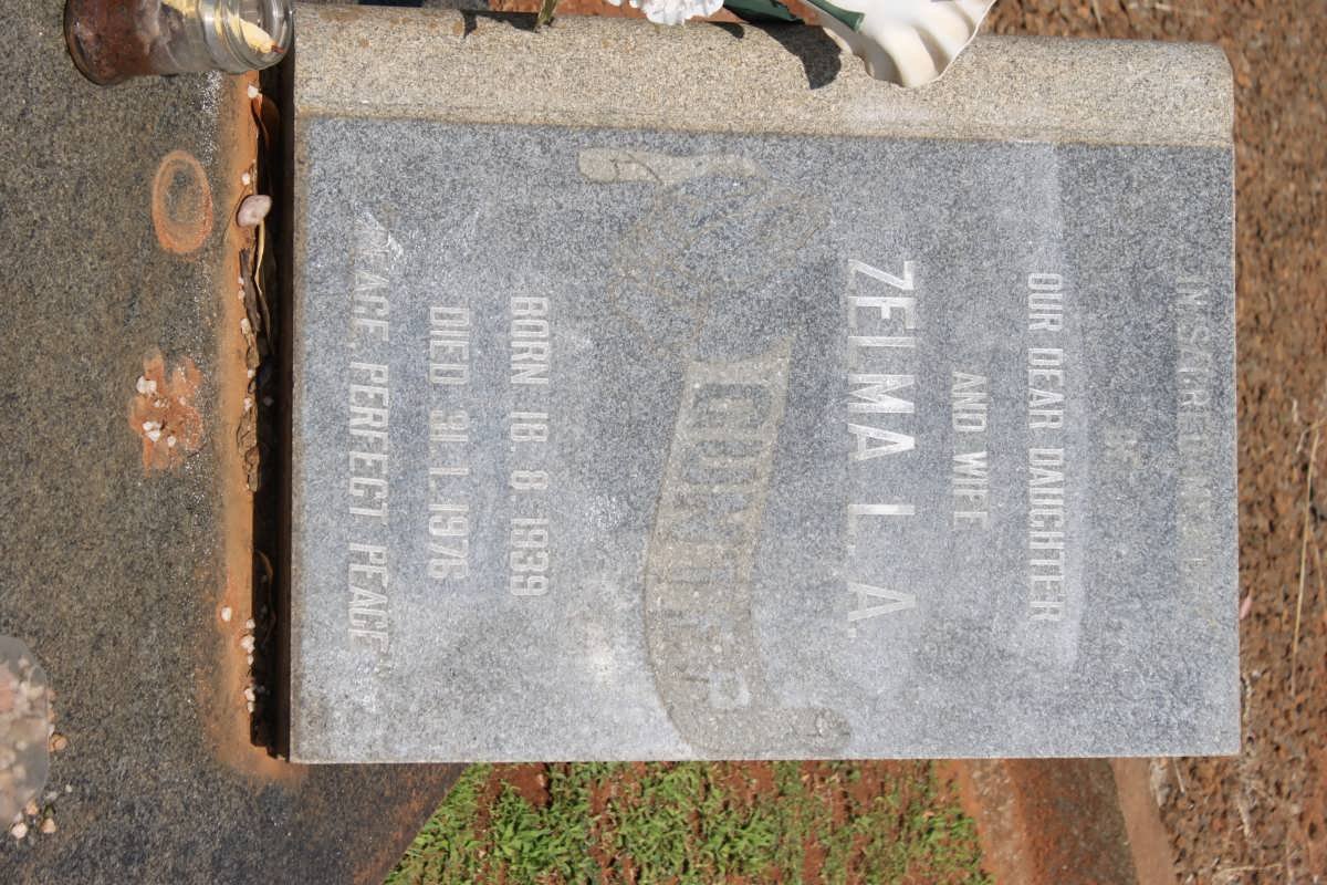 GUNTER Zelma L.A. 1939-1976