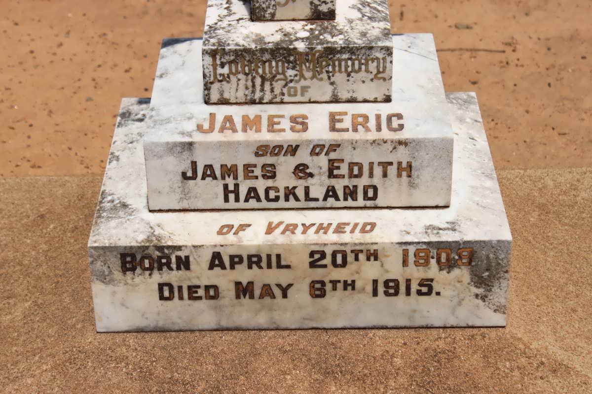 HACKLAND James Eric 1909-1915