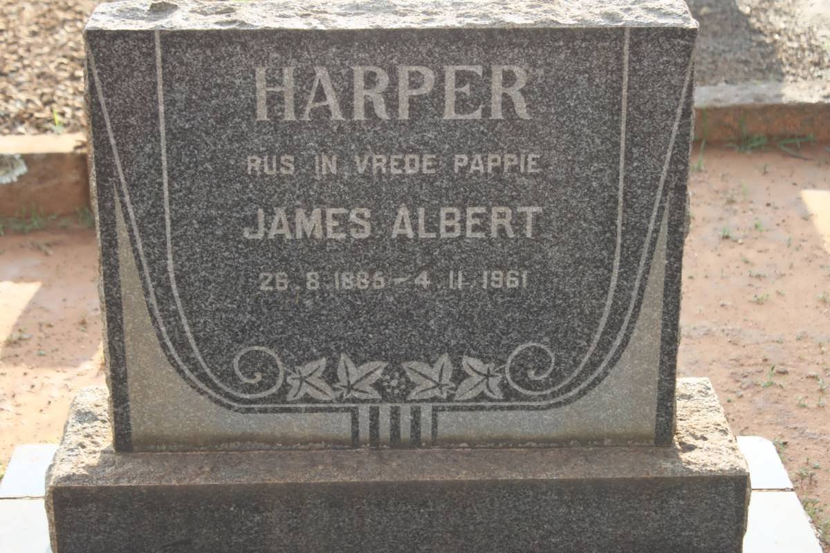 HARPER James Albert 1886-1961