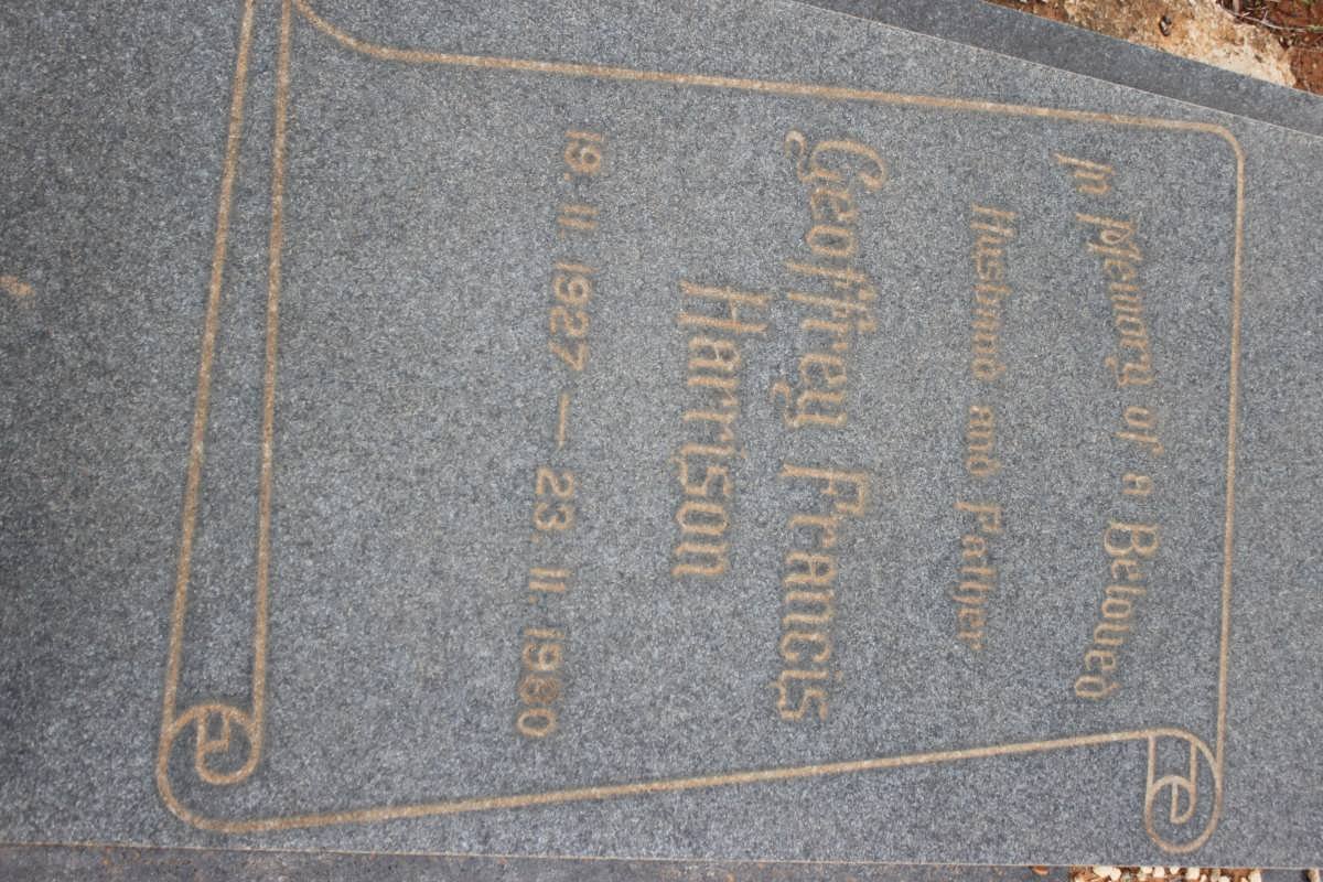 HARRISON Geoffrey Francis 1927-1980