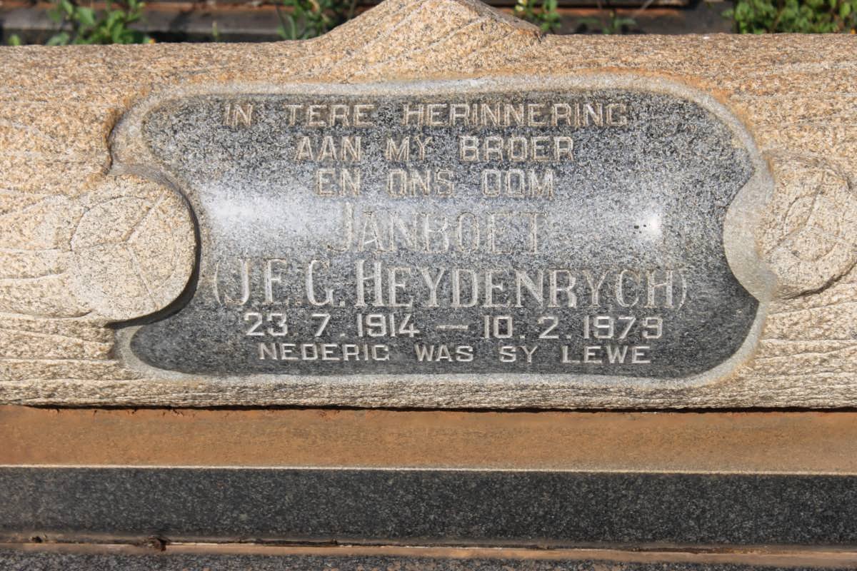 HEYDENRYCH J.E.G. 1914-1979