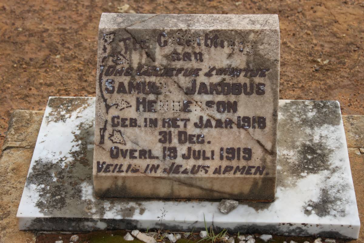 HENDERSON Samuel Jakobus 1918-1919
