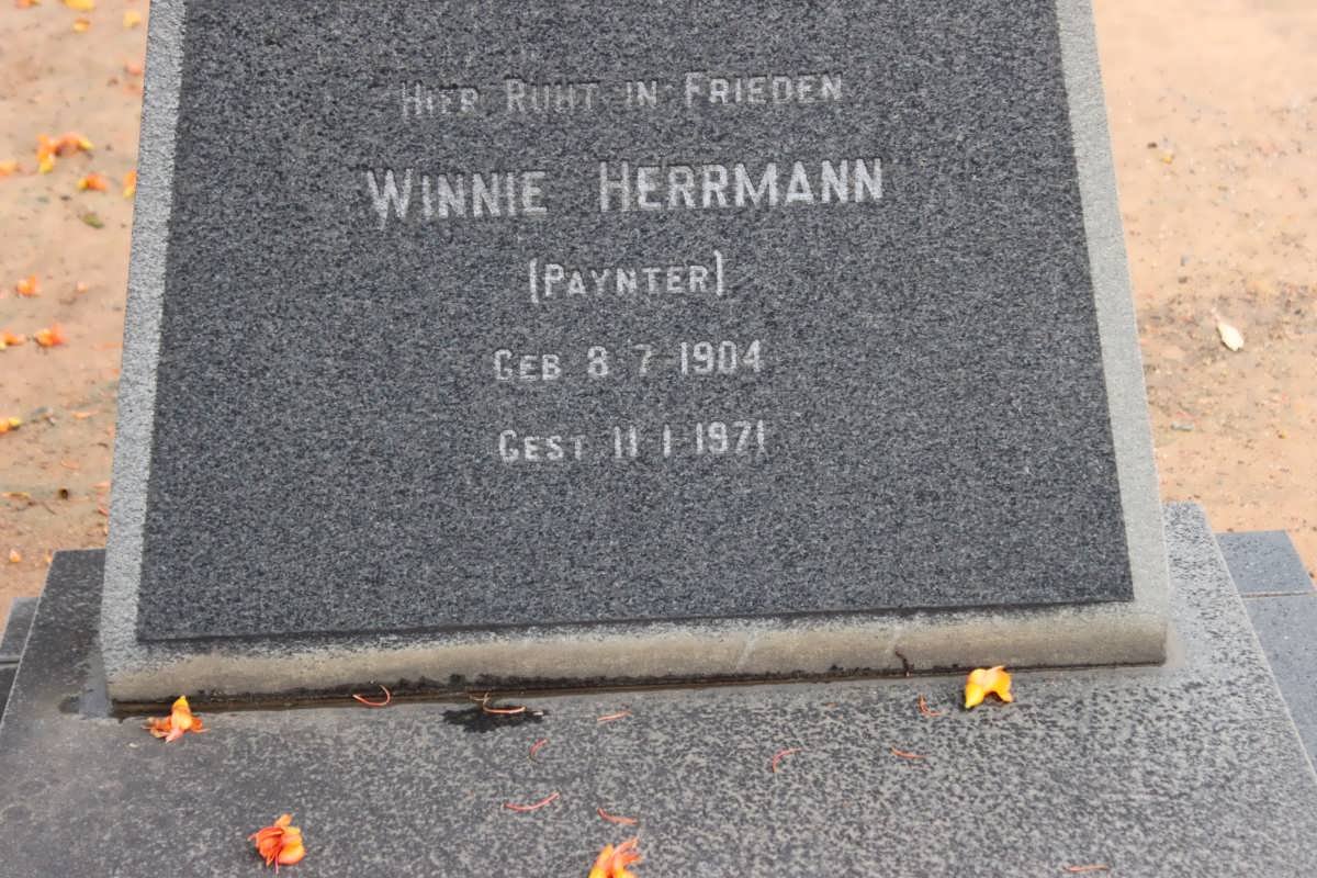 HERRMANN Winnie nee PAYNTER 1904-1971
