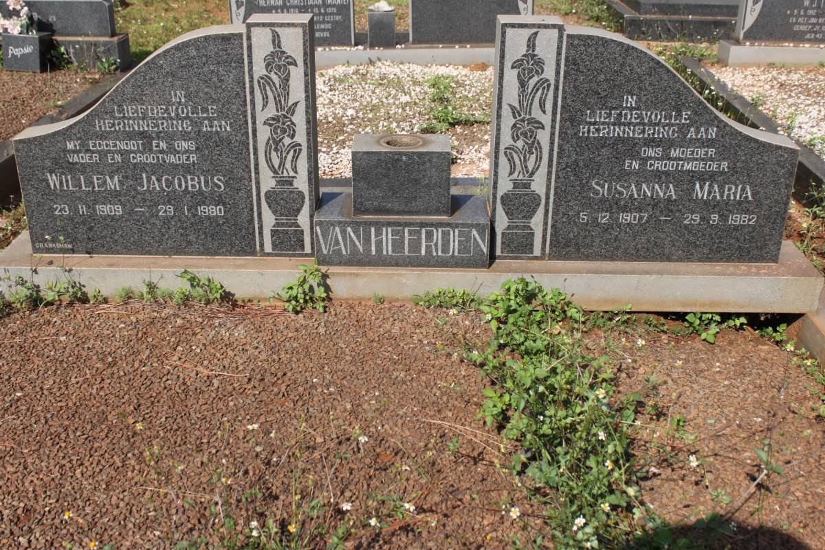 HEERDEN William Jacobus, van 1909-1980 &amp; Susanna Maria 1907-1982