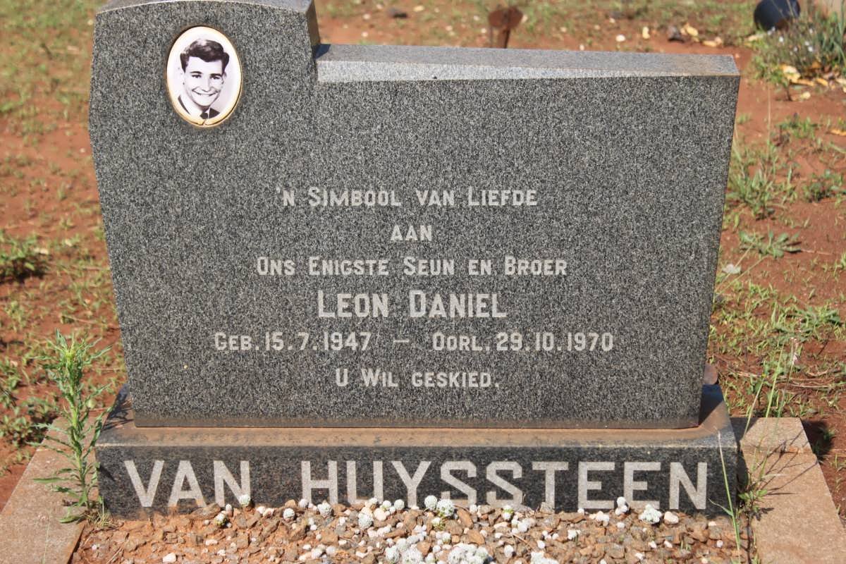 HUYSSTEEN Leon Daniel, van 1947-1970