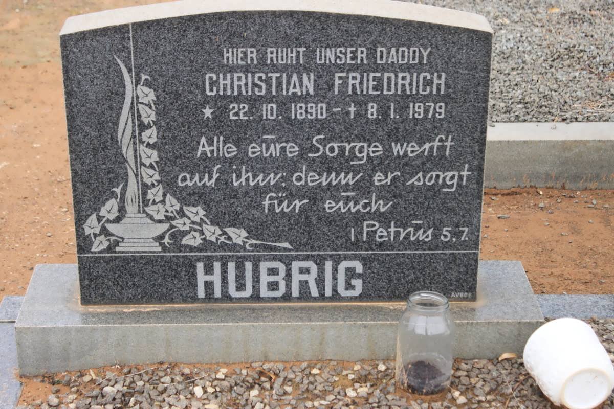 HUBRIG Christian Fredrich 1890-1979