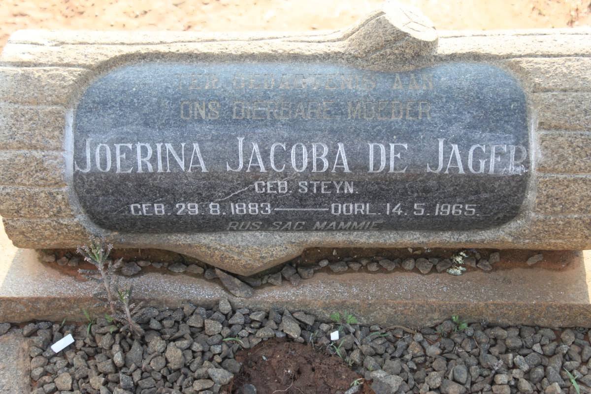 JAGER Joerina Jacoba, de nee STEYN 1883-1965
