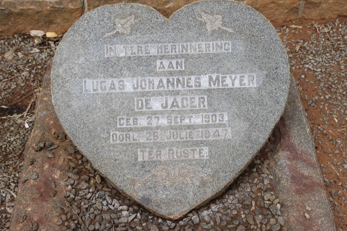 JAGER Lucas Johannes Meyer, de 1903-1947
