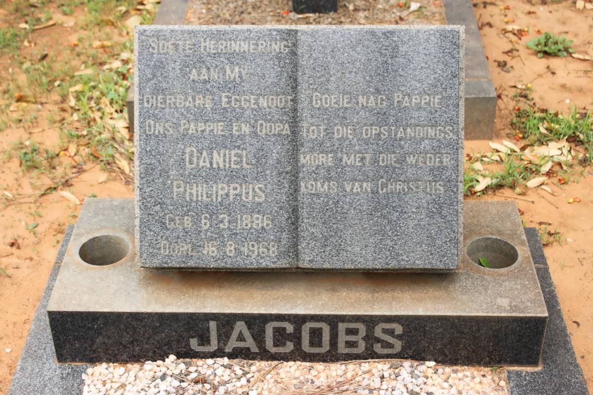 JACOBS Daniel Philippus 1886-1968