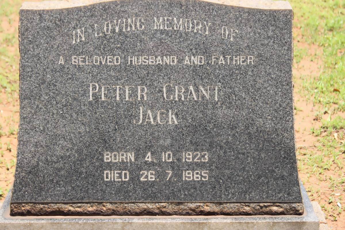 JACK Peter Grant 1923-1965