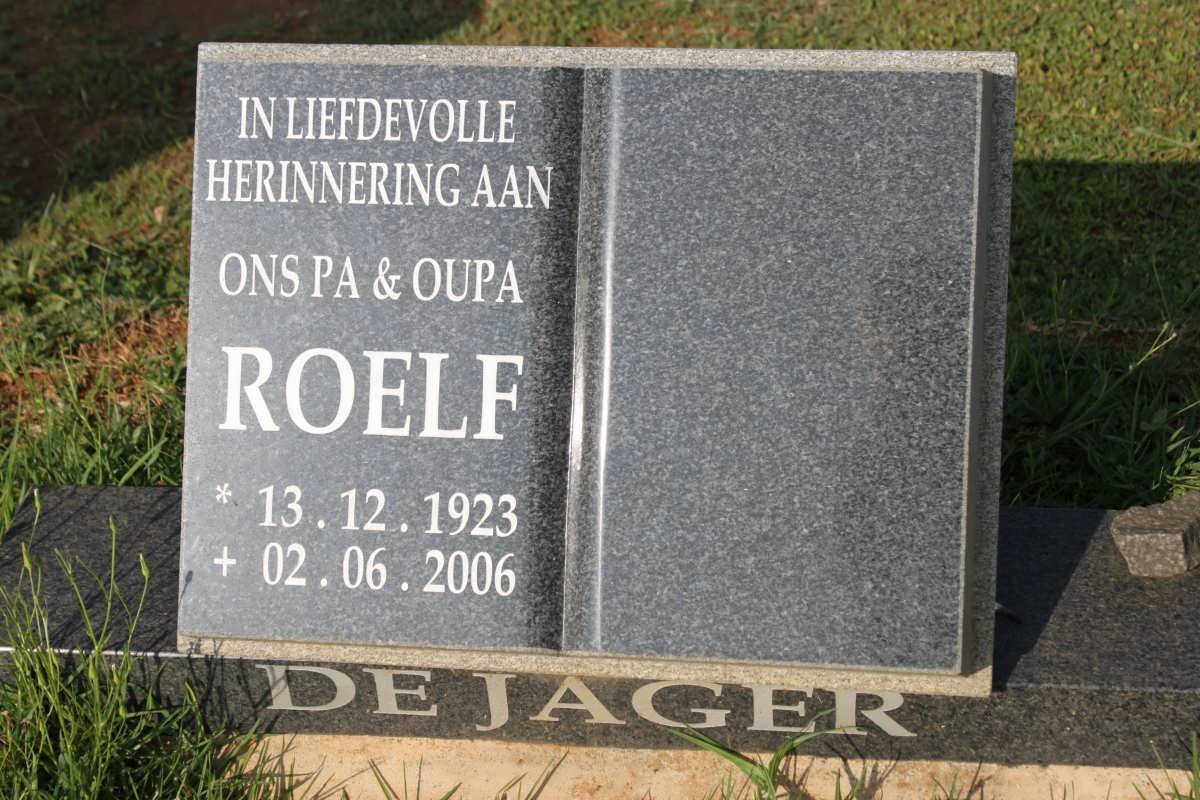 JAGER Roelf, de 1923-2006