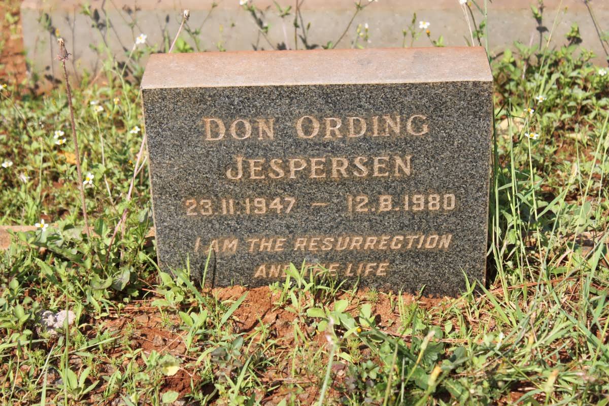 JESPERSEN Don Ording 1947-1980