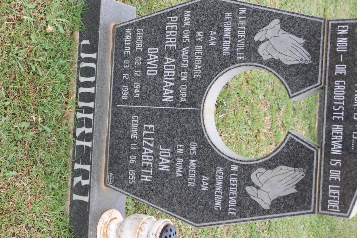 JOUBERT Pierre Adriaan David 1949-1998 &amp; Joan Elizabeth 1955-