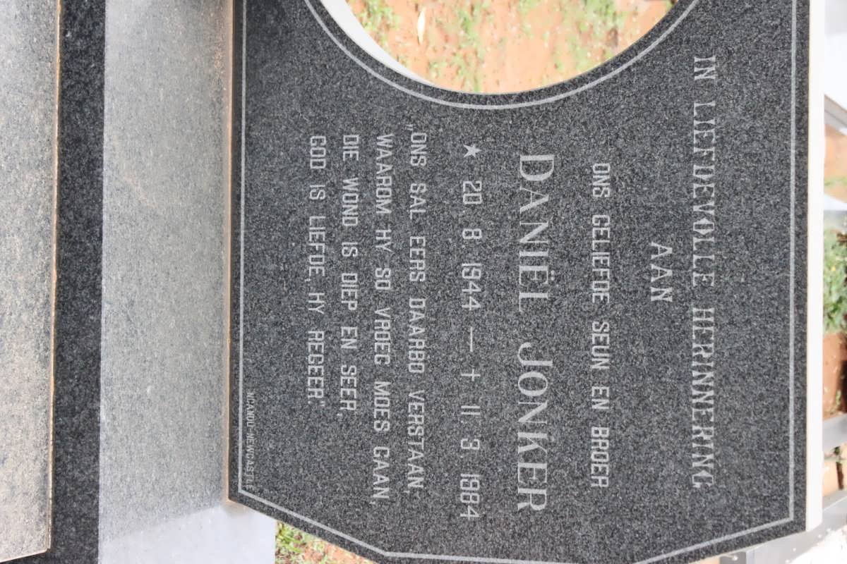 JONKER Daniel 1944-1984