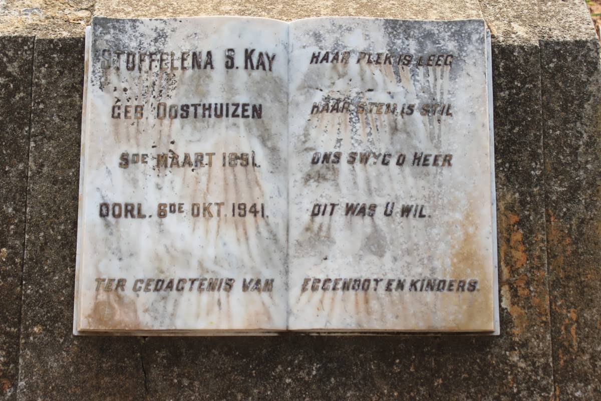 KAY Stoffelena S. nee OOSTHUIZEN 1851-1941