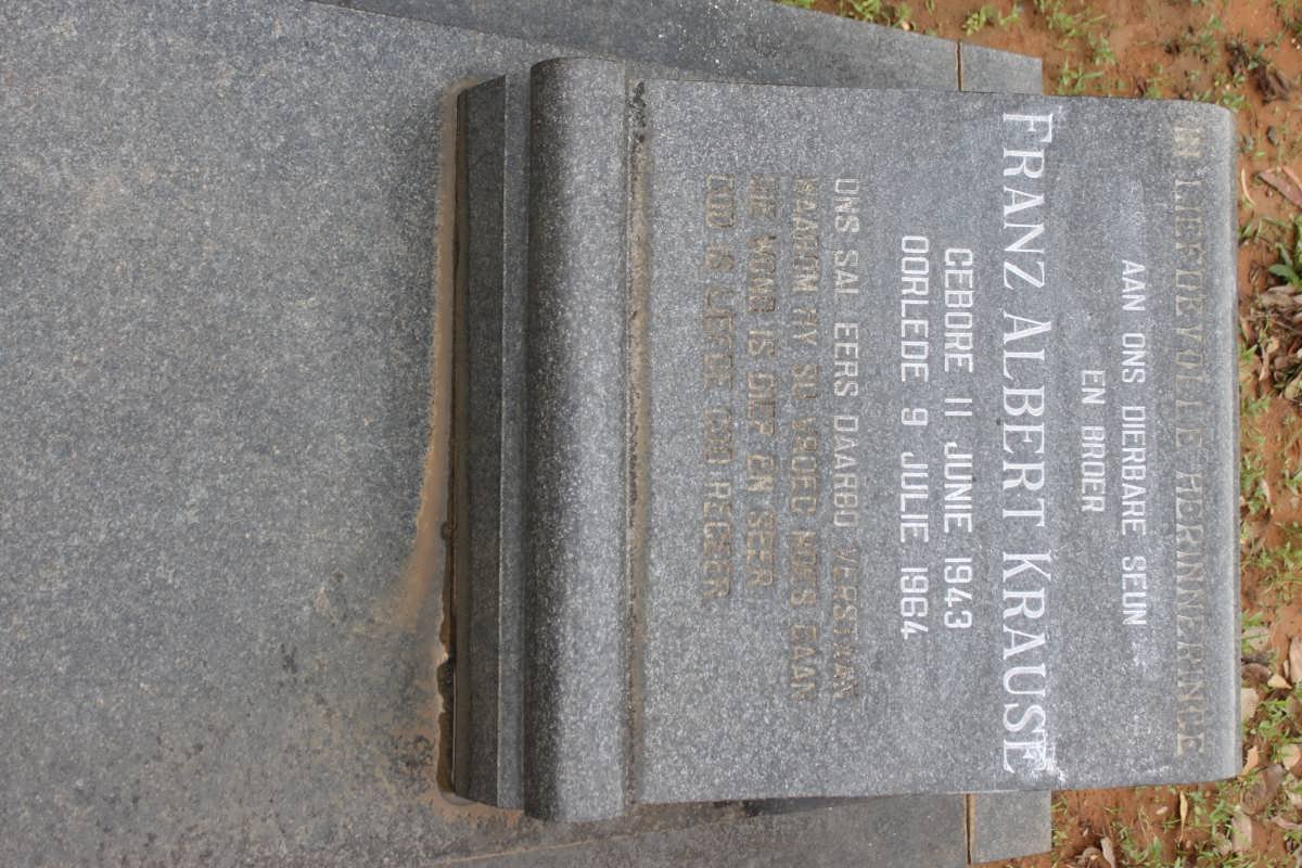 KRAUSE Franz Albert 1943-1964