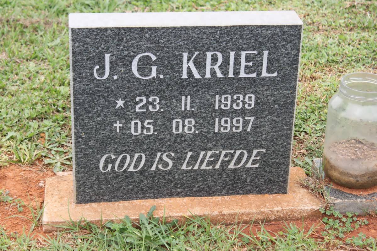 KRIEL J.G. 1939-1997