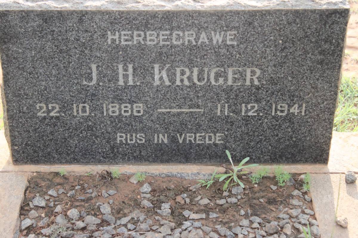 KRUGER J.H. 1888-1941