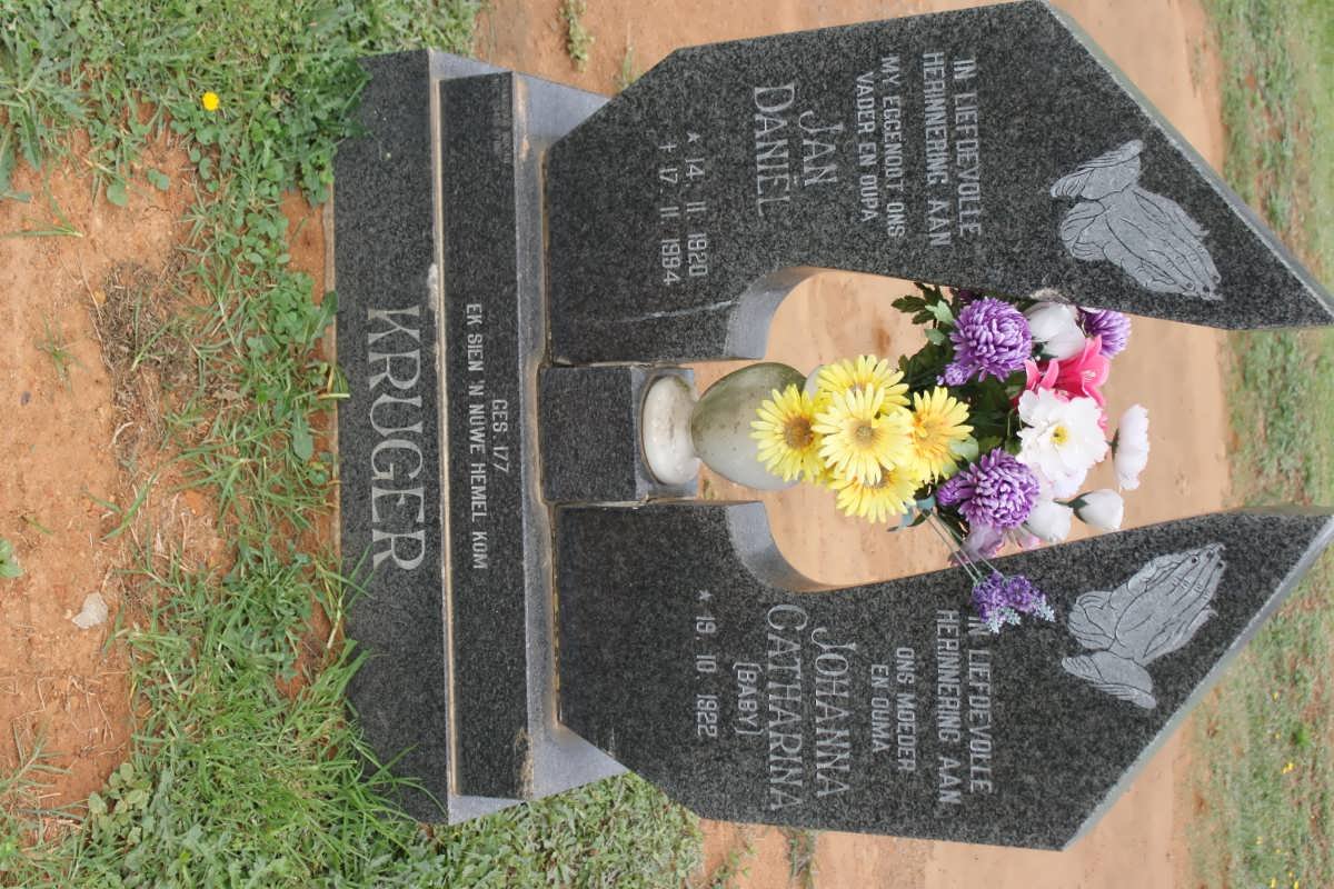 KRUGER Jan Daniël 1920-1994 &amp; Johanna Catharina 1922-