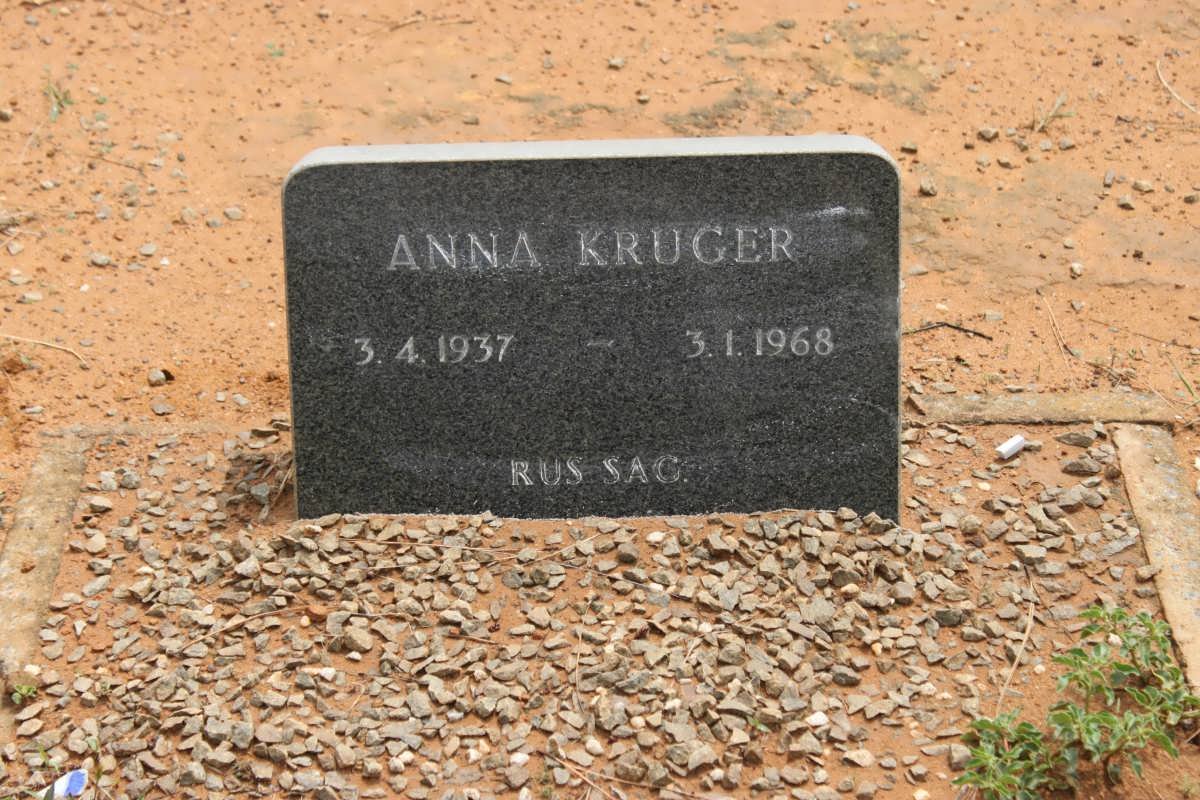KRUGER Anna 1937-1968