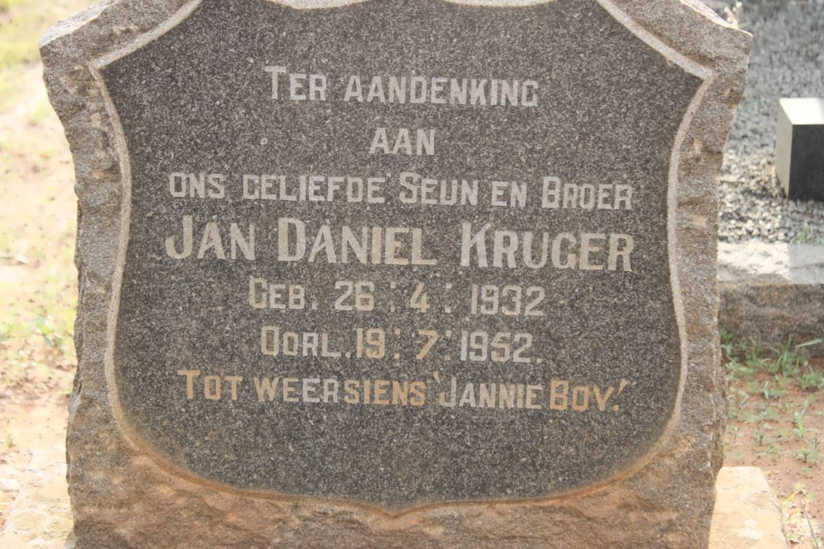KRUGER Johan Daniel 1932-1952