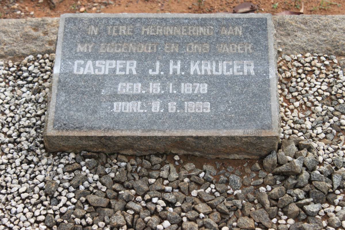 KRUGER Casper J.H. 1878-1959