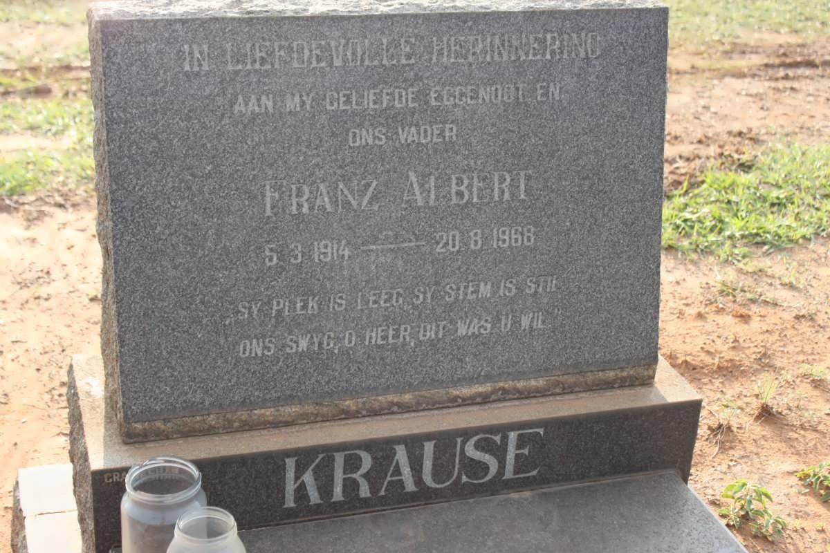 KRAUSE Franz Albert 1914-1968