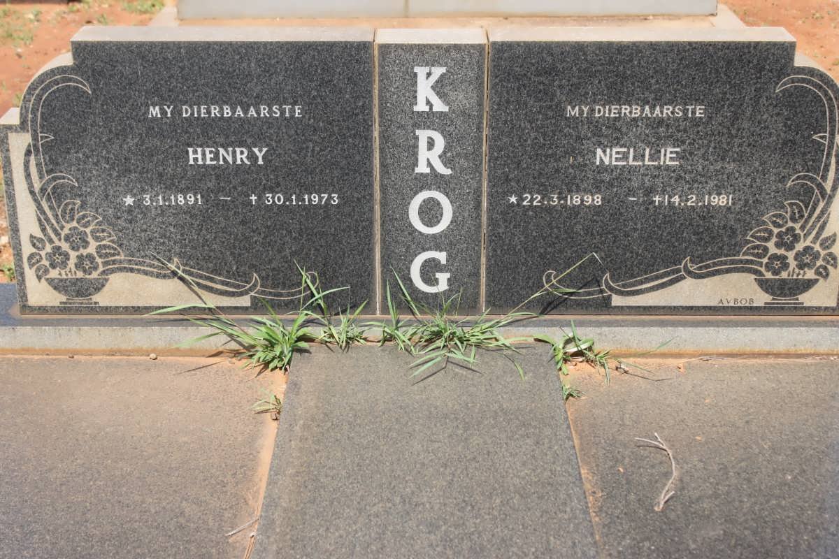KROG Henry 1891-1973 &amp; Nellie 1898-1981