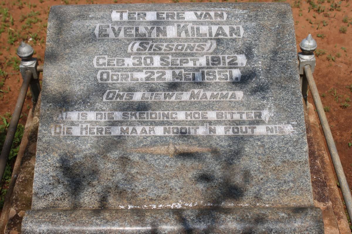 KILIAN Evelyn nee SISSONS 1912-1951
