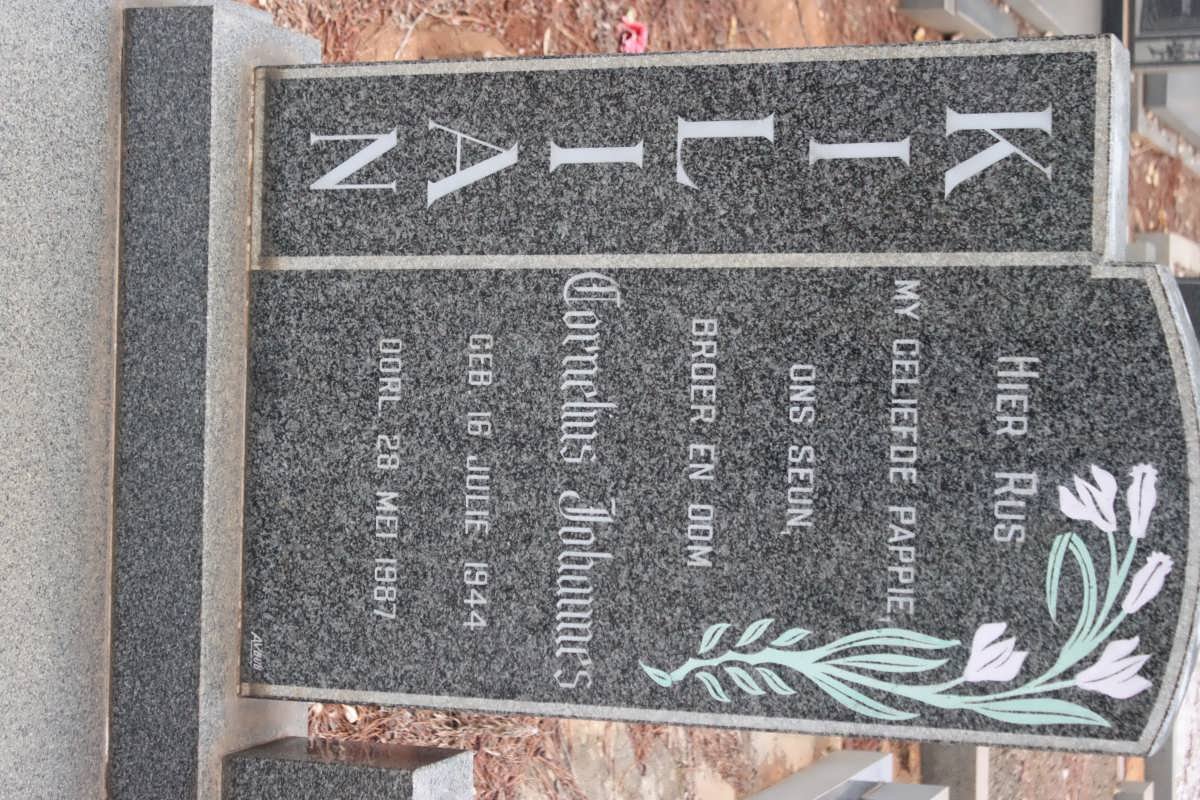 KILIAN Cornelius Johannes 1944-1987