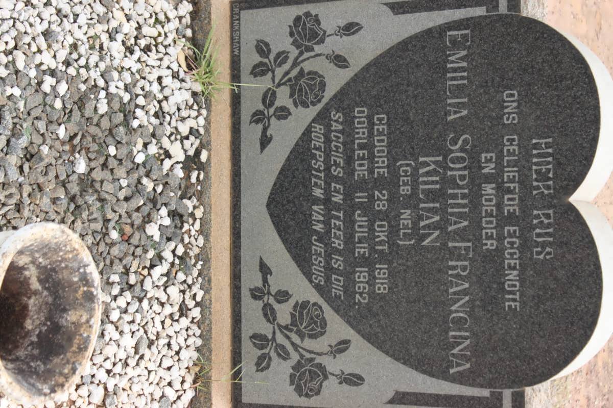 KILIAN Emilia Sophia Francina nee NEL 1918-1962