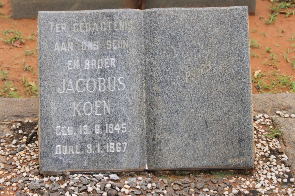 KOEN Jacobus 1945-1967