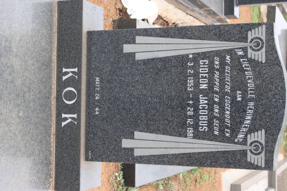 KOK Gideon Jacobus 1953-1981