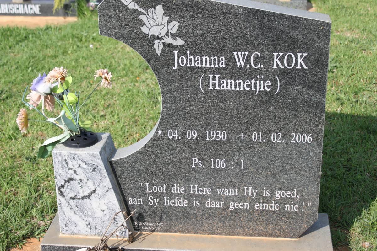 KOK Johanna W.C. 1930-2006