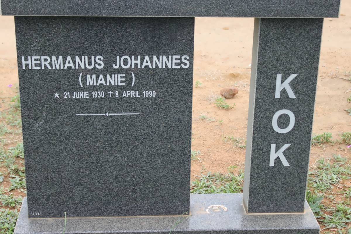KOK Hermanus Johannes 1930-1999