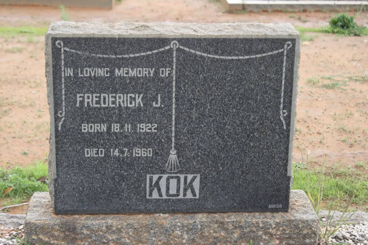 KOK Frederick J. 1922-1960