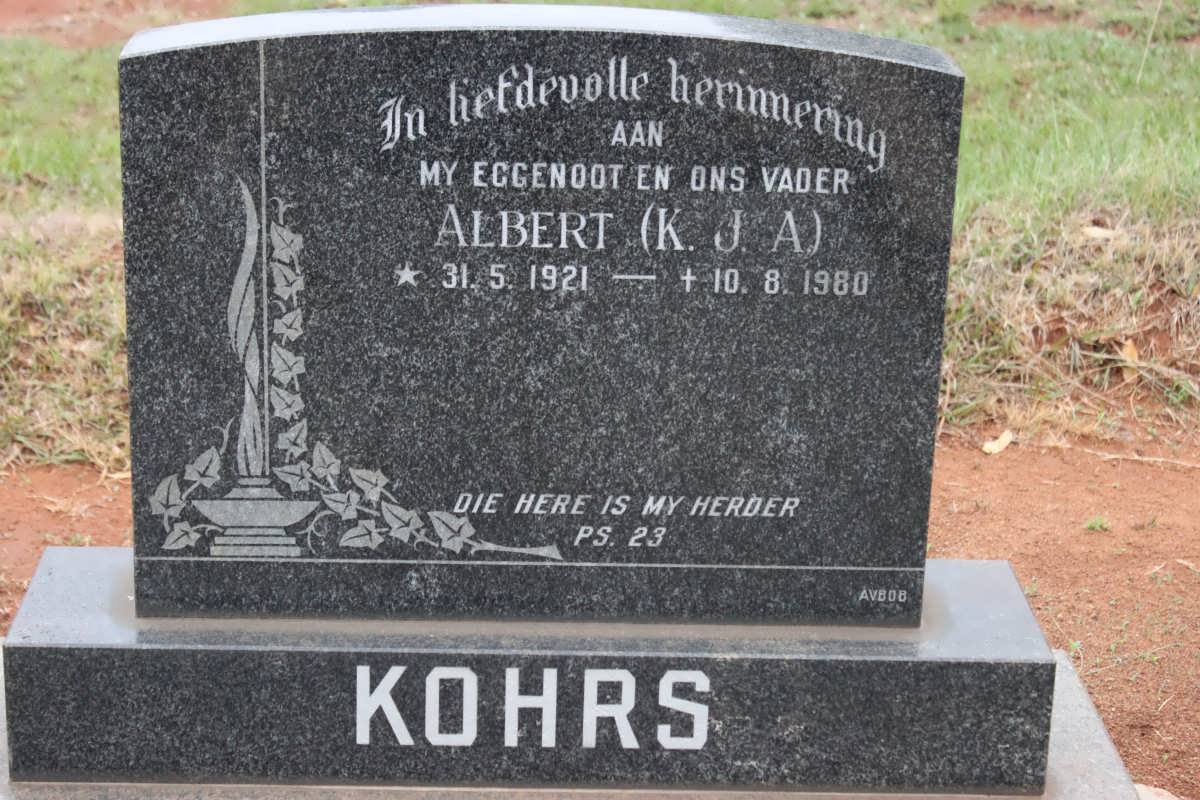 KOHRS K.J.A. 1921-1980