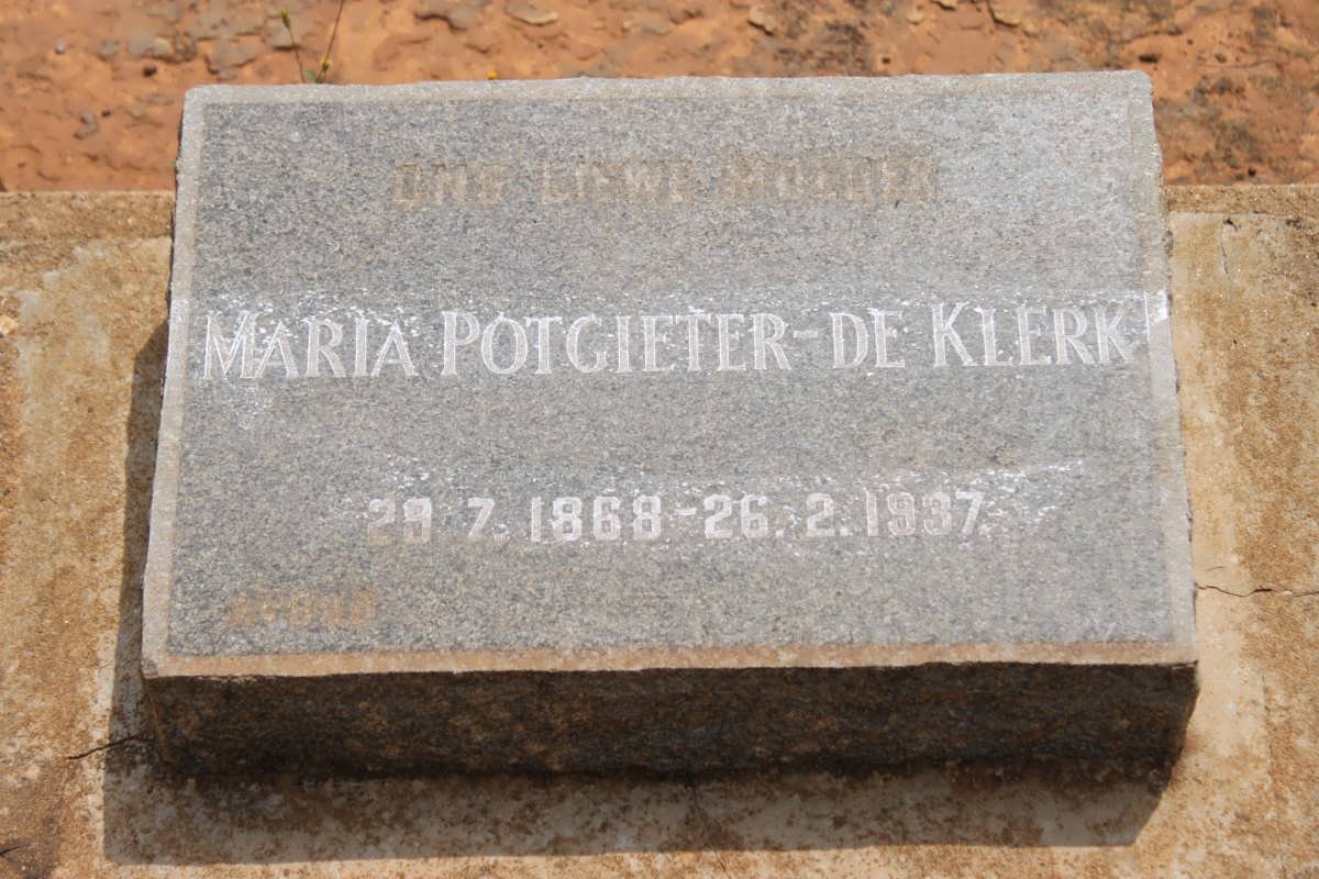 KLERK Maria, de nee POTGIETER 1868-1937