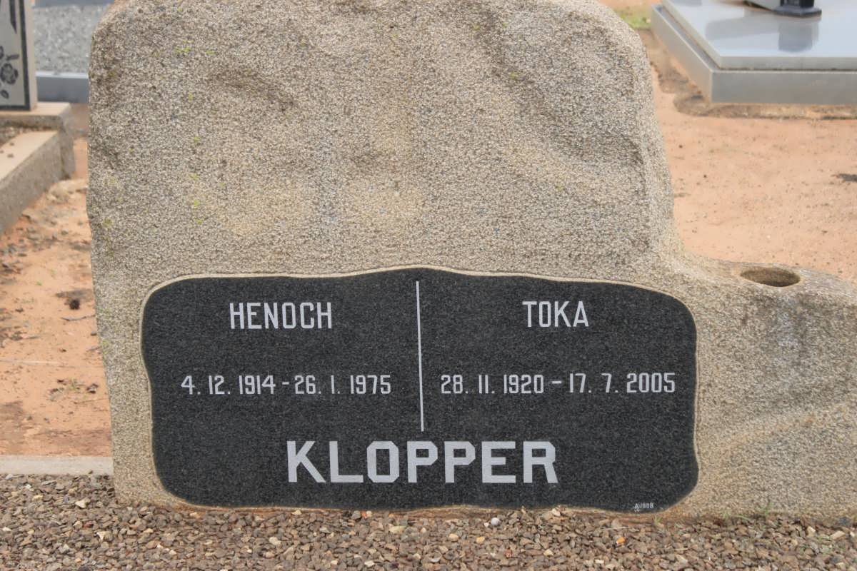 KLOPPER Henoch 1914-1975 &amp; Toka 1920-2005