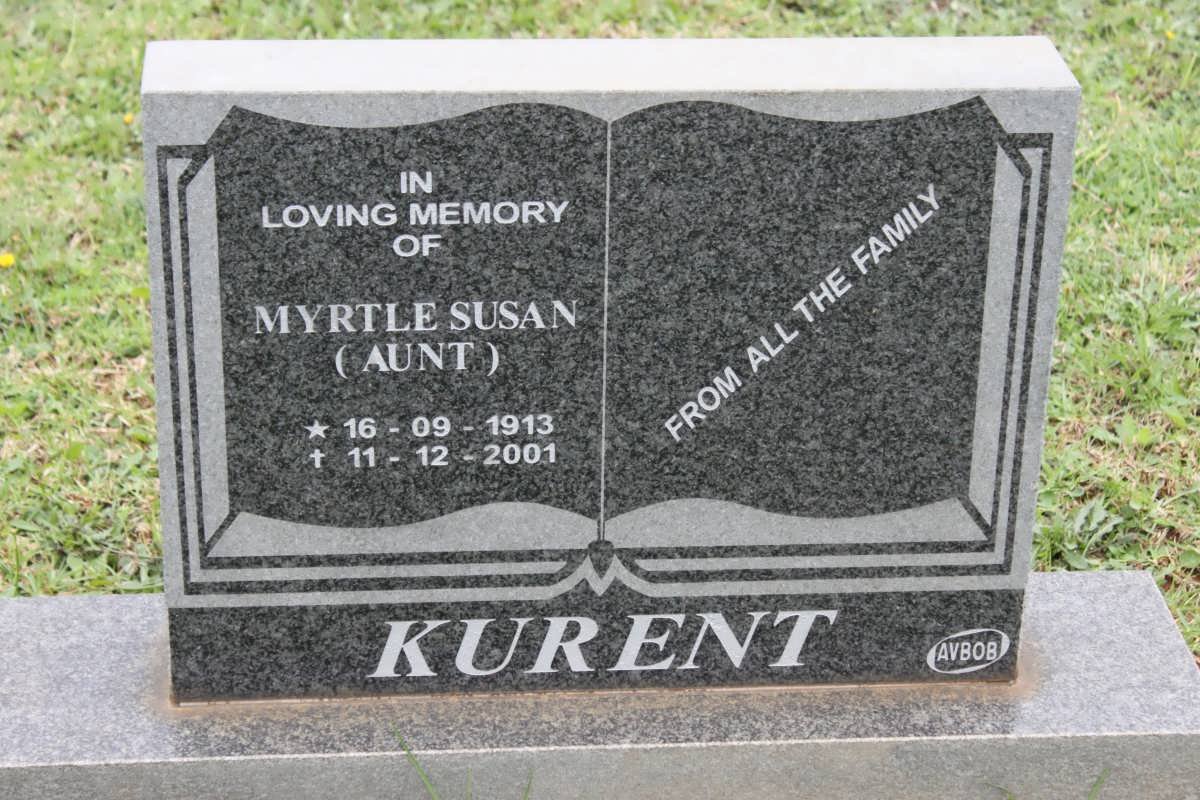 KURENT Myrtle Susan 1913-2001